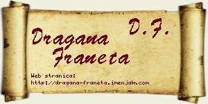 Dragana Franeta vizit kartica